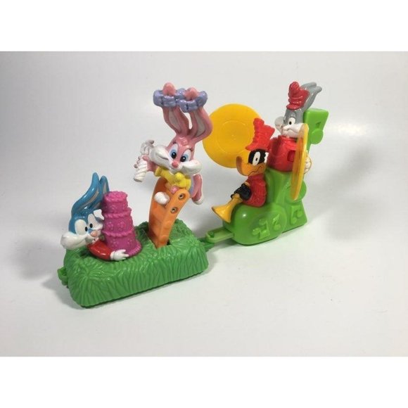 1994 McDonald's Happy Birthday Looney Tunes & Tiny Toons Train Pieces - Picture 1 of 2